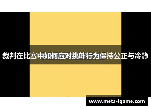 裁判在比赛中如何应对挑衅行为保持公正与冷静 裁判在比赛中如何应对挑衅行为保持公正与冷静